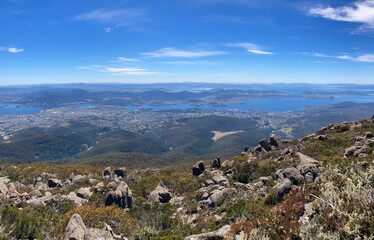 stunning Mount Wellington, Kunanyi overlooking Hobart city