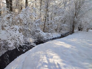 Zima nad potokiem  © Anna