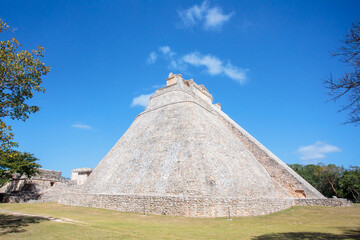 historical ruins of the mayans of uxmal in m&eacute;rida yucatan mexico