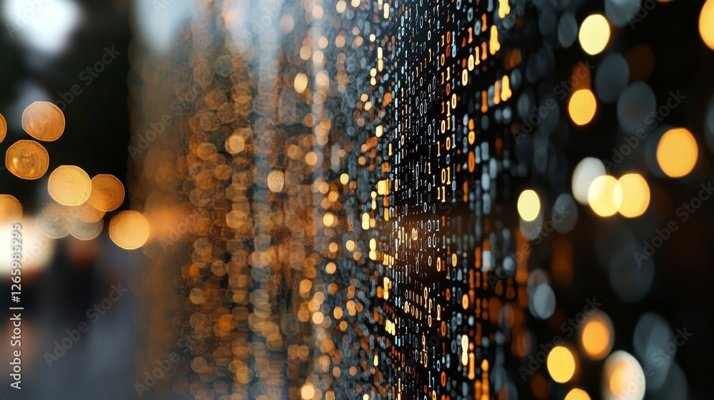 Poster the background of digital technology in data exchange involves software development, cloud computing