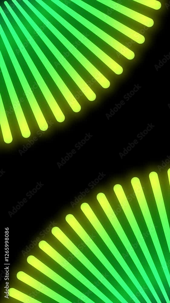 Poster 4k seamless loop: rotating circle animation background video multi-colored with copy space area.