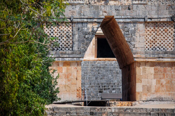 historical ruins of the mayans of uxmal in mérida yucatan mexicoe