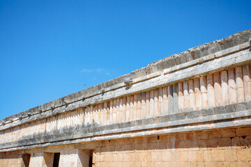 Naklejka premium historical ruins of the mayans of uxmal in mérida yucatan mexicoe