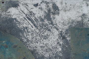 metal surface with chipped paint and rusty geometric shapes abstract background