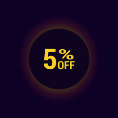 5% discount poster for your business