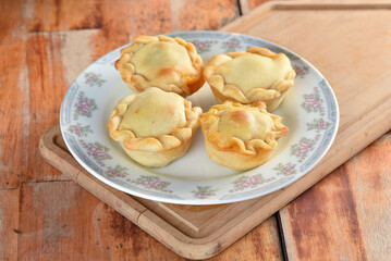 pie, little pie from Goiás, baked chicken pie, typical Brazilian food