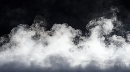 Floating mist cloud with delicate shapes