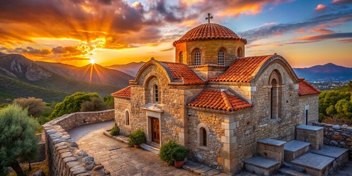 Panagia Kera Church, Kritsa, Crete: Byzantine Architecture,  Lasithi Region, Greece