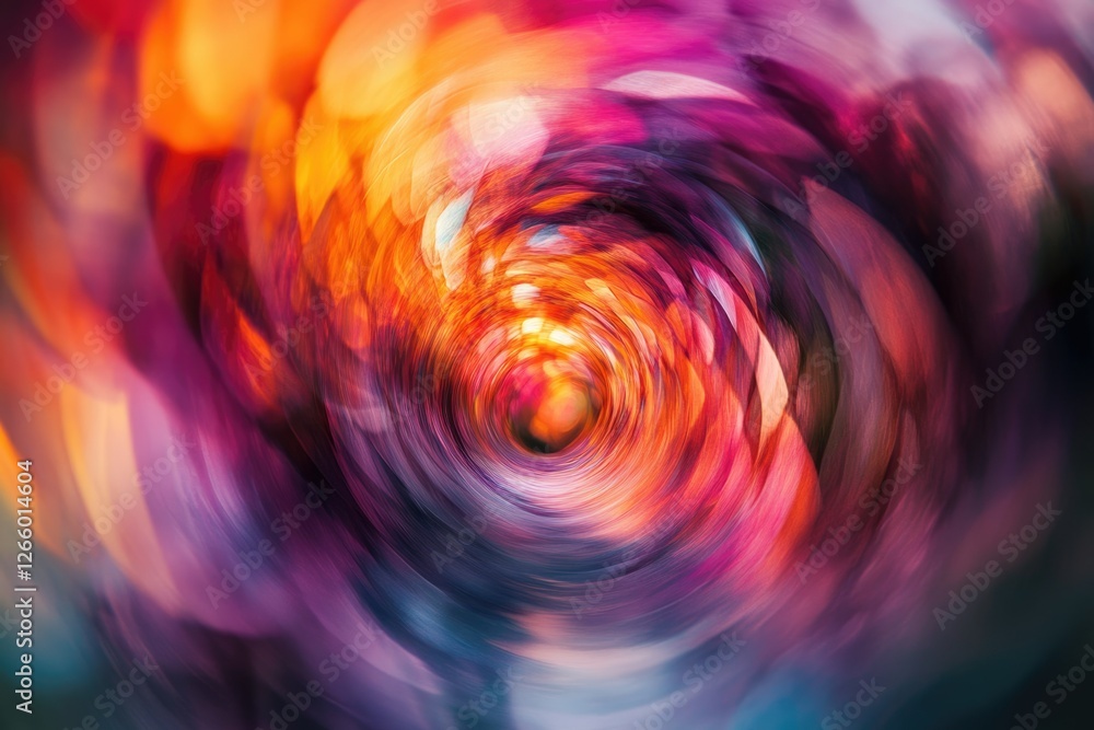Aufkleber Abstract swirling vortex of vibrant colors, creating a mesmerizing and dynamic visual experience.