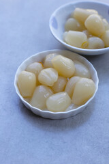 Pickled Scallion, Pickled Japanese leek bulbs