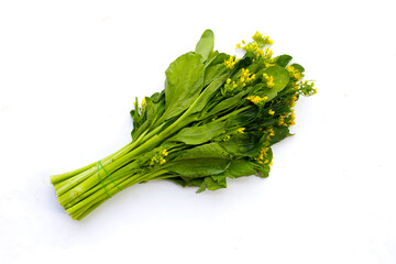 Chinese flowering cabbage, fresh vegetables