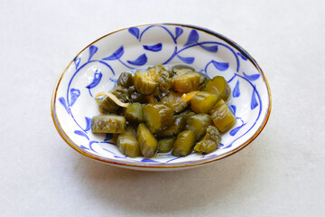 Japanese pickled cucumber,  Japanese food