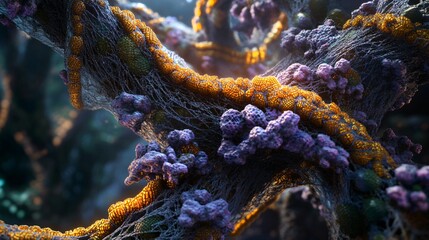 **Ecosystems and Interactions Visualized with Knitted Connections**