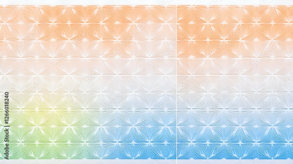 Poster abstract geometric pattern with gradient color transition