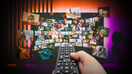 Media concept multiple television screens
