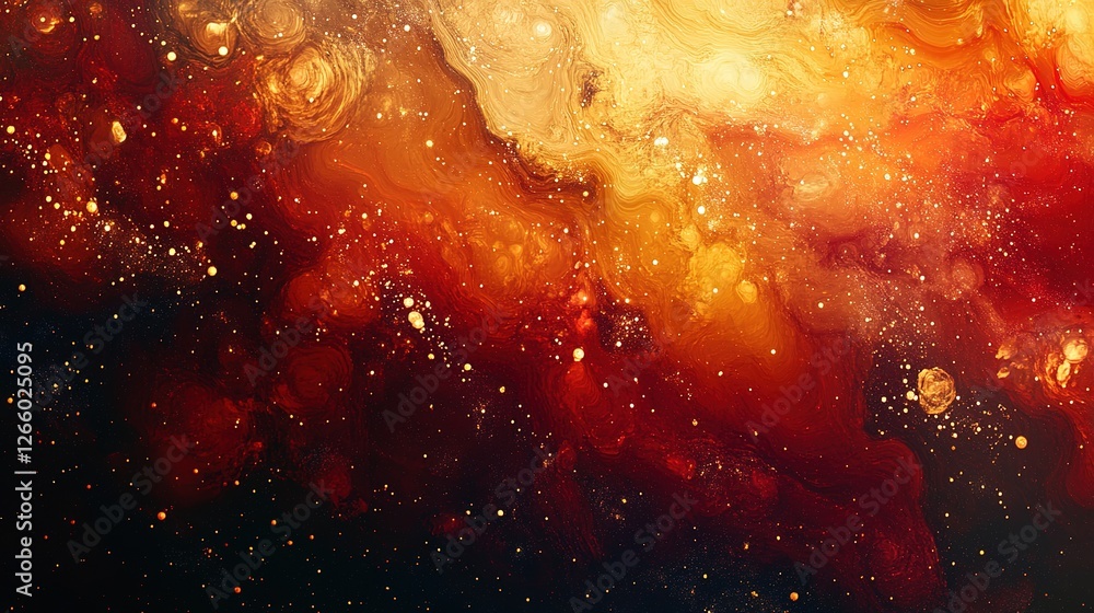 Aufkleber cosmic explosion of color and light deep space abstract art galactic environment wide angle astrophy