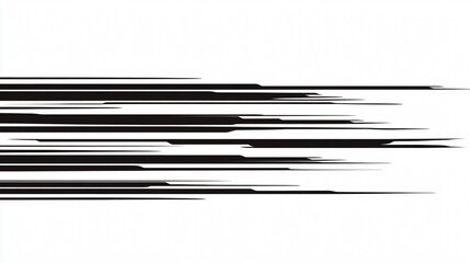 Horizontal Comic Speed Lines Depict a Sense of Rapid Motion