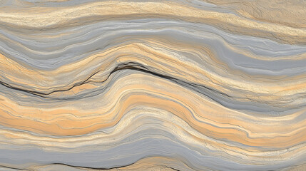 Obraz premium Abstract wavy marble texture with soft neutral earthy tones