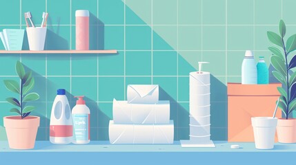 Wide Range of Hygiene Paper Items: Toilet Paper, Tissues, and Paper Towels