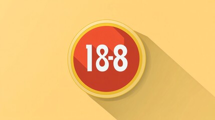18 Plus Age Restriction Sign Vector Graphic