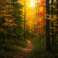 Obraz premium Morning in the forest 