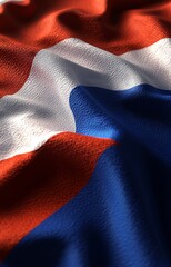 Paraguayan Flag Ultra-Detailed Hyper-Realistic Image