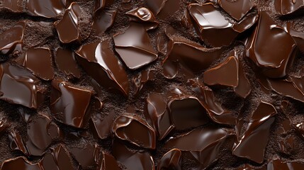 Chocolate Seamless Illustration With High-Quality Detail