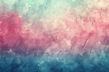 Obraz premium Delicate pastel background with a blend of pink, blue, and green, featuring subtle textures for added depth