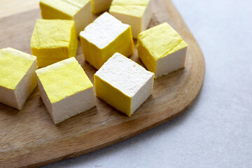 Soy tofu cubes, Tofu soy bean curd