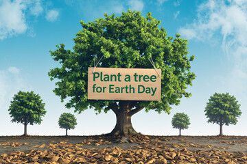 Earth Day Concept Art - Environmental Protection and Sustainability Illustration