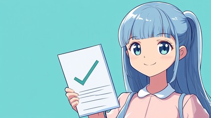 Verified Document with Approved Checkmark