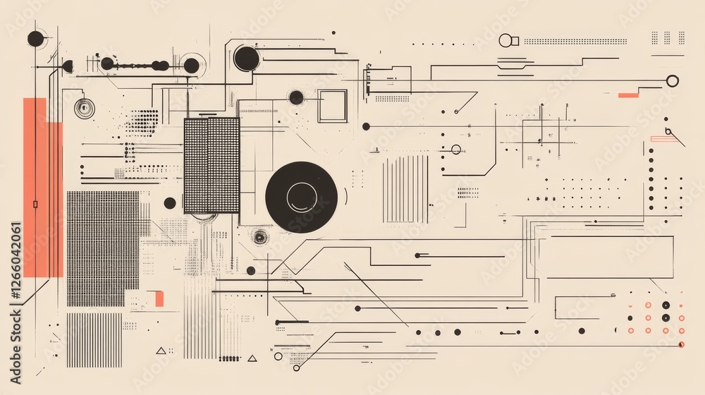 Poster abstract circuit design, technology, futuristic background. possible use technology stock image