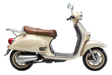 Obraz premium vintage scooter isolated on white