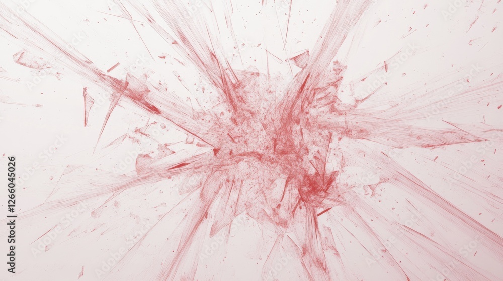 Poster abstract red burst explosion on white background. possible use stock photo