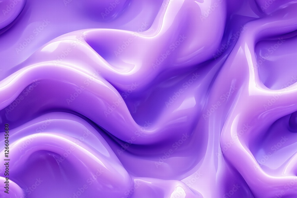 Poster seamless smooth, flowing purple liquid or gel texture, showcasing soft curves and waves. the surface