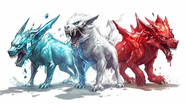 Prohibido torear. Crystal-Fanged Beasts. Illustration