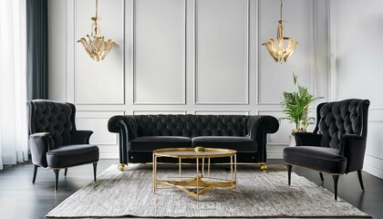 interior of living room with sofa