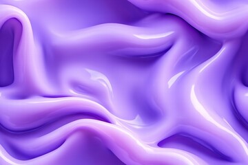 Obraz premium Seamless smooth, flowing purple liquid or gel, showcasing a glossy texture and soft curves. The vibrant shades of purple create a calming and artistic effect.