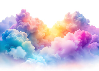 Fototapeta premium abstract colorful background with clouds