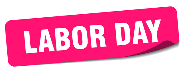 labor day sticker. labor day label