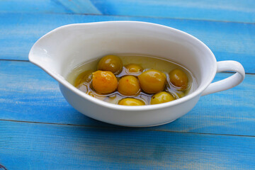 Pickled Chinese plums or Japanese apricots