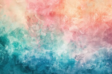 Fototapeta premium Delicate pastel background with a blend of pink, blue, and green, featuring subtle textures for added depth