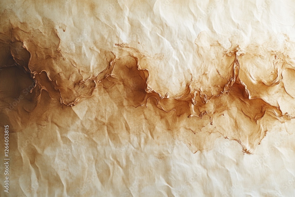 Poster complex layering of warm colors creates a compelling visual texture that serves as a background for 