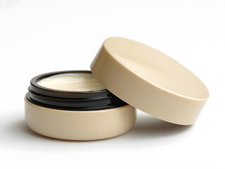 Elegant Beauty Cream Jar With Minimalistic Design Showcasing Clean Lines and Smooth Surfaces