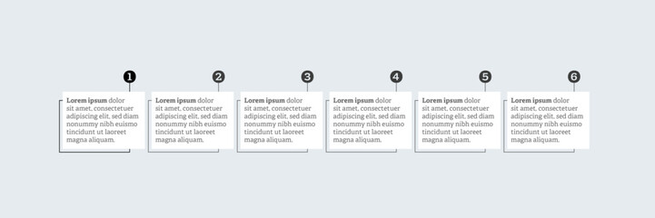 Simply infographic design with 6 options or steps. Infographics for business concept.concept.