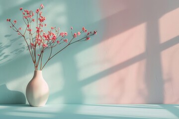 Delicate pastel background with a blend of pink, blue, and green, featuring subtle textures for added depth