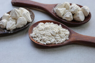 White clay filler, Soft-prepared chalk.  Thai tradition, Songkran festival