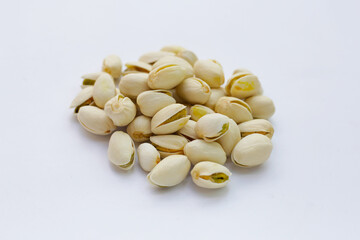 Roasted salted pistachios, delicious snack