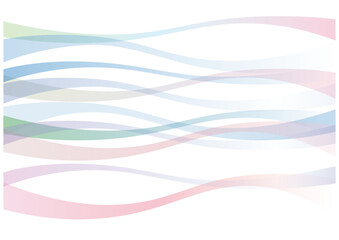 淡いカラーの春風ライン