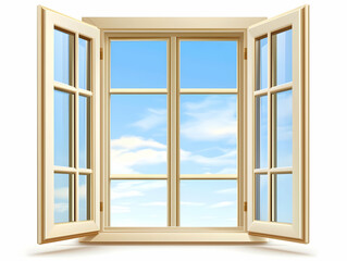 Open window, light, sky, view, home, perspective, background